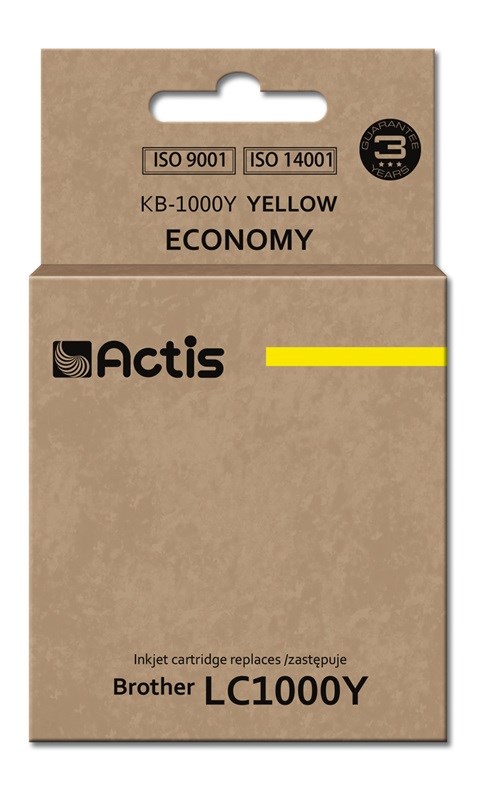 Tusz żółty ACTIS KB-1000Y do drukarek Brother (36 ml)